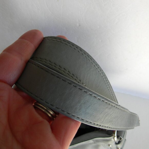 COACH  F14707 Zoe Leather Convertible Shoulder Crossbody LIGHT Blue/GRAY MEDIUM - Picture 9 of 9